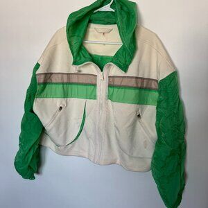 NWOT Free People FP Movement Summer Breeze Sweat Zip Up Hoodie Jacket MEDIUM
